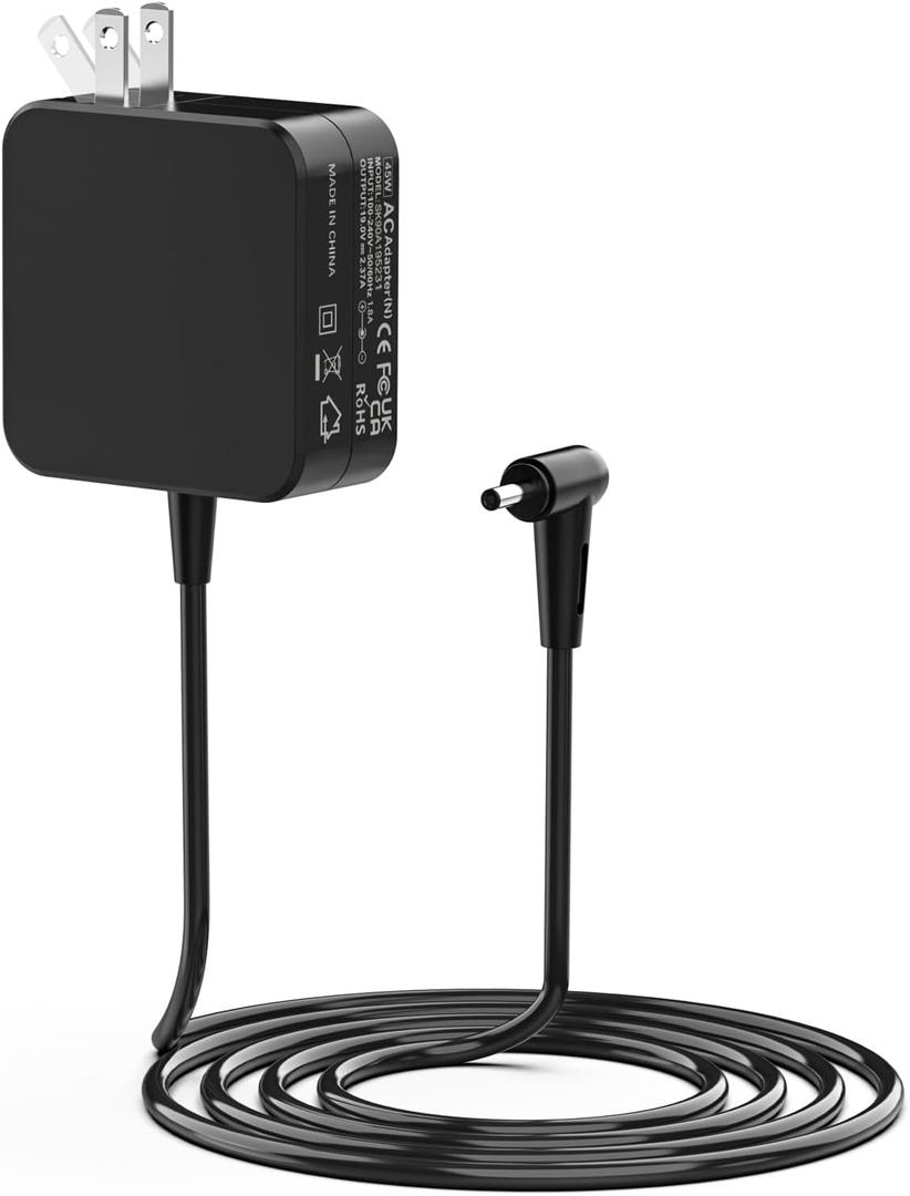 45W Laptop Charger Compatible with Asus Vivobook 14 15 17 F415 F415E F510U F510UA F512JA F512J; ZenBook UX330 UX330U UX360 UX360C UX305; Chromebook C202 C202S C300 C300S Power Supply Cord
