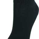 Hanes Womens Cool Comfort Toe Support Ankle Socks, 6-pair Pack (Black)