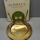 6 Pack 13'' Gold Dinner Charger Plates Set, Reusable Stainless Steel Round Plate Chargers Bulk for Easter Elegantes Party Wedding,  Gold, Modern