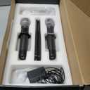 Phenyx Pro Wireless Microphone System, True Diversity Dual Cordless Mic Set, Professional UHF Handheld Wireless Microphones w/Auto Scan, 2x1000 Channels, 328ft for Stage & Studio (PTU-2U-2H)