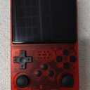 R40S Pro Handheld Game Console,30000 HD Games Mini Retro Gaming Console,3.5-Inch IPS Screen,Built in 45 Emulators,256GB SD Card,3800mAh Battery (Red)