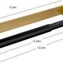 Adhesive Or Drilling 12IN Gold Kitchen Paper Towel Holder Under Cabinet Aluminum Alloy Plastic Spring-Rod Wall Mount Under Counter Insider Door Holds All Paper Towel Rolls