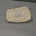 2025 Graduation Gifts for Her Women Girls,Personalized Belt Bag Waist Packs Trendy Fanny Pack Crossbody Bags,Initial White A,Cream Bag