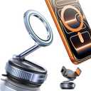 DIMONCOAT Upgraded Suction Pro [Nano Gel+Vacuum] Magnetic Phone Holder for Your Car, Magsafe Car Mount [3000gf Magnetic] 360° Adjustable Suction Cup Phone Mount Car Accessories for Women iPhone 17