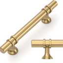 Amerdeco 10 Pack Champagne Bronze Cabinet Pulls 3.75 Inch(96MM) Hole Centers Kitchen Cabinet Handles Cabinets Hardware Drawer Pulls ZH0050