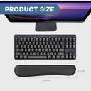 Office Ergonomic Memory Foam Computer Mouse and Keyboard Wrist Rest pad Support Carpal Tunnel, Wrist Rest for Keyboard and Mouse, Wrist Support Set (Black)