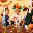 Thanksgiving Party Favors for Kids, 35Pcs Turkey Light Up Finger Lights Toys Bulk Goodie Bag Pinata Fillers Treats Glow in the Dark Gifts Fall Thanksgiving Party Supplies Classroom Prizes Party Decor