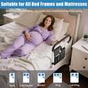 Bed Rails for Elderly Adults Safety: Adjustable Bedside Assist Bar for Seniors - Side Bed Railing Handle Support Guard - Bedrails Slides Under Mattress Fit King Size Queen Full Twin Beds
