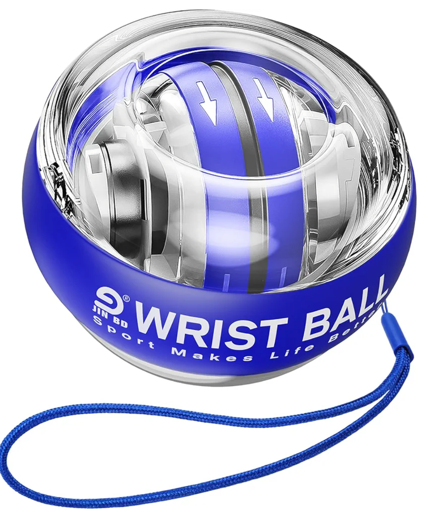 Wrist Trainer Ball Auto-Start Gyroscopic Forearm Exerciser Gyro Ball for Strengthen Arms, Fingers, Grip and Muscles