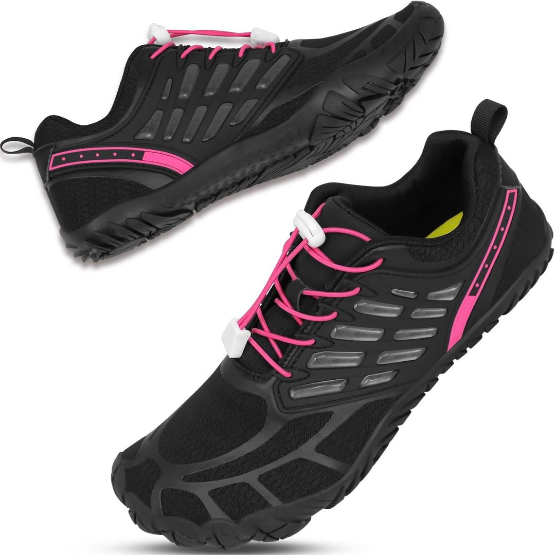 Hike Barefoot Shoes Women, Wide Toe Box Zero Drop Grounded Footwear, Minimalist Cross-Trainer Sneakers for Hiking, Running, Water Sports & Traveling
