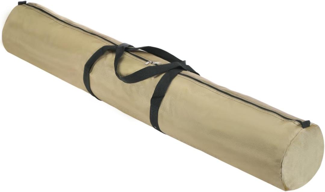 1 Pcs Zippered Tripod Bag, 47 x 7.5 Inch Water Resistant Oxford Cloth Outdoor Equipment Storage Bag with Handle for Travel Outdoor Camping Sports Fishing Rod, Khaki