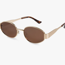 livho Oval Trendy Polarized Sunglasses Women Men, Retro Sun Glasses for Women Men 2025, Vintage Classic UV Protection Shades