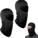 3 Pieces Winter Full Face Mask Motorcycle Face Masks, Balaclava Black Ski Mask for Men Women, UV Protector Scarf Windproof Weather Summer Cooling Neck Gaiter