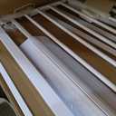 50" Extra Tall Baby Gate No Drilling, Auto Close Dog Gate, White