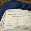 Headboard Pillow Queen, Headboard Wedge Pillow, Navy Blue