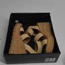 SM New York Wedge Heel Sandals Violet Tan 7.5