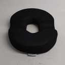 JEMA Orthopedic Donut Pillow for Tailbone Pain Relief - Memory Foam Coccyx Cushion for Sciatica, Pregnancy, Postpartum, Office Chair & Car Seat, Ergonomic Design with Removable Cover (Black)