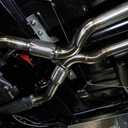 2.5 inch Exhaust Flex Pipe, 2.5" x 3.3"w, Stainless Steel Heavy Duty Double Braid Exhaust Flex Tube, 6" Overall Length, 2 Pack