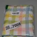 JIALE Easter Gingham Tablecloth, Rectangle Table Cloth 52x70 Inches Buffalo Checkered Table Cover for Mothers Day Spring Summer,Dining Tablecover for Picnic/Party/Birthday (Yellow Green)