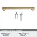 khtumeware 2-Pack 8-Inch(203mm) Champagne Bronze Cabinet Pulls,Warm Brass Handles for Kitchen & Bathroom Drawers, Cupboards Hardware