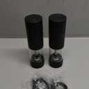 Electric Salt & Pepper Grinder Set (Pack of 2) USB Rechargeable, Adjustable Coarseness, One-Handed Operation with LED Light Automatic Spice Mill Shaker for Kitchen, Dining, or Camping (Large, Black)