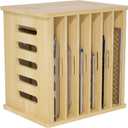 7 Tier Wooden Tray Dividers for Cabinets, Baking Cookie Sheet Organizer, Vertical/Horizontal Cabinet Dividers for Pots, Cutting Board, Pans, Kitchen Organizers and Storage (7 Tier)