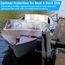 Corner Dock Bumper Fender, Marine Corner Dock Fender Guard, Soft UV-Resistant Marine-Grade Vinyl, Inflatable Protection, 10-Inch x 10-Inch, 2-Pack, Gray