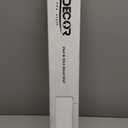 Luxdecor Real Wood Wall Planks - White Shiplap Boards 5" Peel and Stick - 10 Pieces, 12.5 Sq Ft