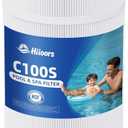 C100S Pool Filter Cartridge, Compatible with CX100XRE, C100S, SwimClear C100S, PA100S, C-9440, 100 Sq. Ft Pool Filter Cartridge, Heavy Duty 5 oz+ Trilobal Fabric