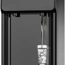 Euhomy Hot & Cold Water Dispenser, Top Loading Water Dispenser for 3 or 5 Gallon Bottles, Top Loading Hot & Cold Water Dispenser with Child Safety Lock, for Office, Home (Silver and Black)