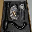 gotonovo Vessel Sink Faucet 360° Swivel Spout Single Handle Tall Bathroom Faucet 1 Hole Farmhouse Lavatory Washbasin Mixer Tap Matching Supply Hoses, with Pop Up Drain, Matte Black