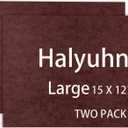 8 MM Thick Felt Furniture Pads (2 Pack), 15 x 12 Brown Felt Pads for Furniture, Cuttable Felt Furniture Pads for Hardwood Floors, Thick Felt Sheets for Crafts (Non-Adhesive) (2 Pcs)
