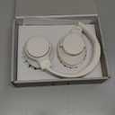 ZIHNIC Active Noise Cancelling Headphones, 60H Playtime Wireless Bluetooth Headset Low Latency-Milky White