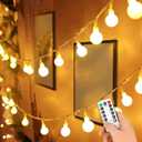 Outdoor String Lights, Led Patio String Lights, Waterproof, Weatherproof, Shatterproof Outdoor String Lights for Patio, Porch, Backyard, Garden Decor 1.5m(Warm White), Letters A 4mm