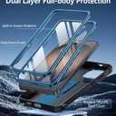 FNTCASE for Samsung Galaxy S26-Ultra Case: [Built-in Screen Protector & Kickstand] [2 Front Frames] [Military-Grade Drop Protection] Heavy Duty Shockproof Rugged TPU Case Full Body Protective Blue
