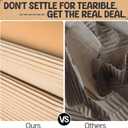 17"x236"Single B Flute Corrugated Cardboard Roll: Large Thick Sheets for Crafts, Moving, Shipping, Mailing, Gift Packaging, DIY, Modeling; Makes Packaging Pads, Boxes & Edge Protectors (Brown)