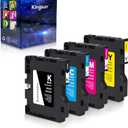 SG500 SG1000 3.9.0 Upgraded Chip Sublimation Ink Cartridge Compatible for Sawgrass Virtuoso SG500 SG1000 Printers No A&B Series (Black, Cyan, Magenta, Yellow)