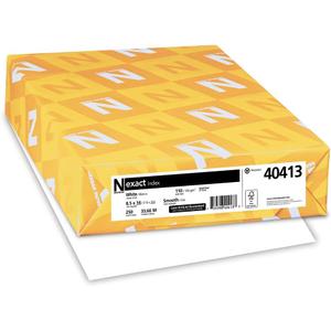 Wausau Exact Index Cardstock, 250 Sheets, White, 94 Brightness, 110 lb, 8.5 x 14 Inches