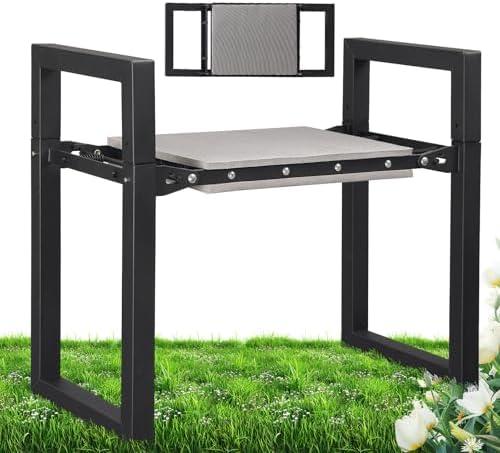 Garden Kneeler and Seat, 12.7" Wide Folding Heavy Duty Gardening Bench with Handles for Kneeling and Seat, Multifunctional Kneeler Stool for Women Seniors,Relieve Knee Back Pain,Gardening Tools Gifts
