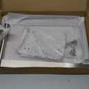 NearMoon Hand Towel Holder with Balanced Marble Base, SUS304 Stainless Steel Stand Towel Ring L Shape Hand Towel Rack Free-Standing Towel Bar for Bathroom Kitchen Countertop(Double Rod Brushed Nickel)