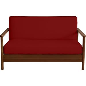 VianNest 600TC Armless Futon Covers Full Size Pure Cotton Zippered Sofa Bed Slipcover, Machine Washable Couch Protector for Sleeper Sofas & Futons (Burgundy)