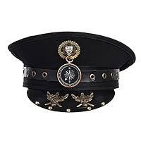 COSDREAMER Women's Burning Man Hat Festival Military Captain Party Hats