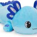 Officygnet Axolotl Plush, 13" Soft Stuffed Animal Plush Toy, Cute Axolotl Plushies Pillow, Kawaii Plushies Dolls for Kids, Blue Axolotl Gift for Girls Boys