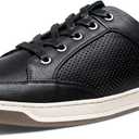 Jousen Men's Fashion Sneakers Classic Retro Casual Shoes for Men Breathable Business Dress Sneaker (8, Black)