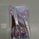 TINMARDA 5 in1 Dog Grooming Scissors Kit, Professional Dog Scissors for Grooming with Safety Round Tips, Titanium Coated Grooming Shears for Dogs Cat Pet At Home