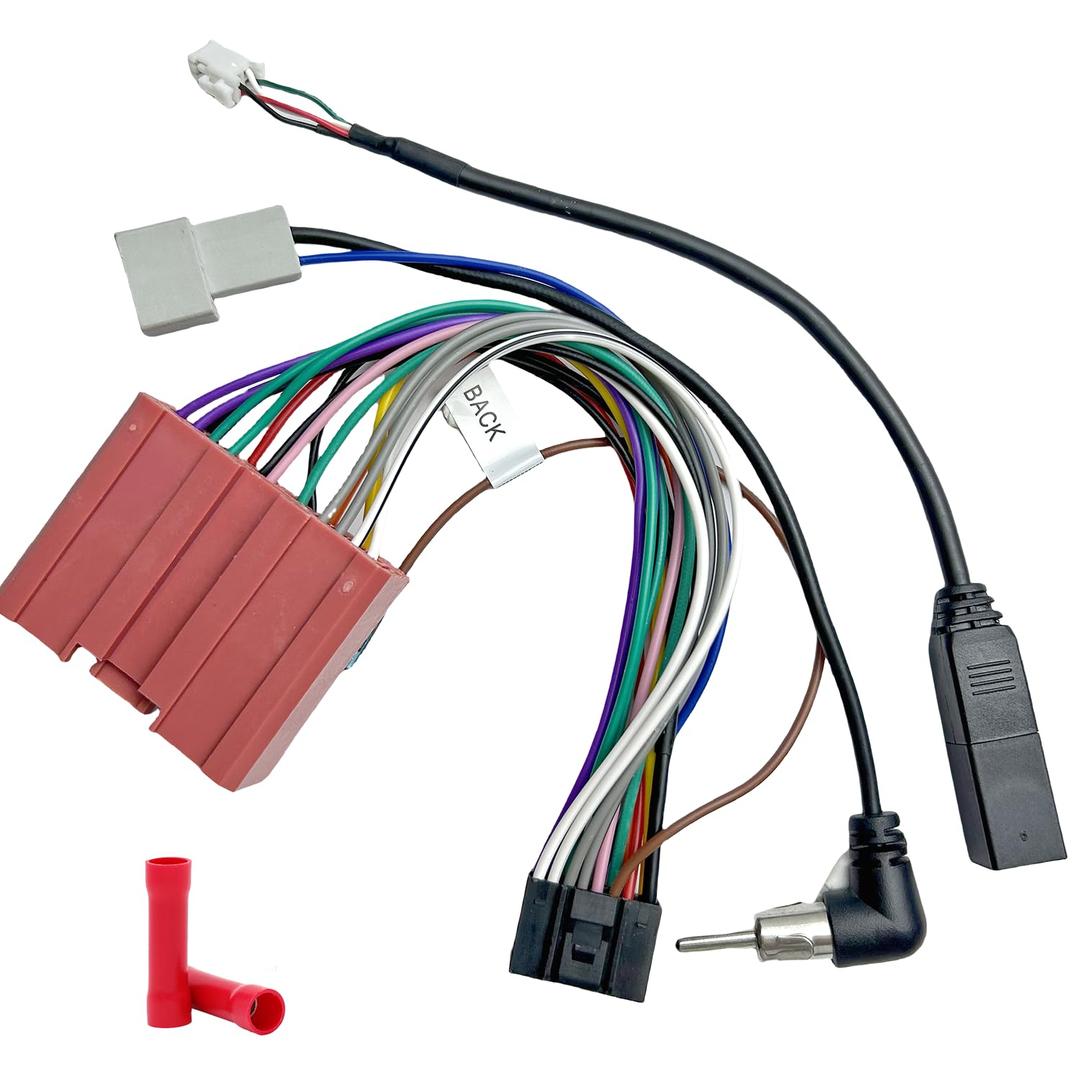 Aftermarket Radio Wiring Adapter Compatible with Mazda 2001-2019, 16Pin Android Car Stereo Harness with Antenna Adapter, Fits for CX-3 CX-5 CX-7 CX-9 Mazda 2 3 5 6 Protege Tribute Miata Millenia