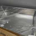 Stainless Steel Litter Box, 3 Pack 27.6"x19.7"x5.9" XXXL Metal High Sided Cat Litter Pan, Extra Large Stainless Steel Box Splash-Proof and Non-Stick Cat Poop Box odorless