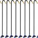 M METERXITY 1-Set Brass Misting Nozzles Tees, 20inch/50cm Tube Len 3-in-1(Dripping, Spraying, Shutoff) Adjustable Copper Water Misters Sprayer for 0.31"/8mm Tubing Irrigation [Gold Tone/Black]