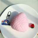 2 x Taba Squishy, Strawberry,Kawaii Squishies PVC Toys,Stress Relieving Fur Ball OPP Packaging Gifts|Squishy Fidget Toys for Anxiety&Relaxation|Perfect Desk Accessory for Adults (Pink(1 Pack))