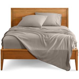 Bare Home King Sheet Set - 1800 Ultra-Soft Microfiber King Bed Sheets - Double Brushed - Deep Pockets - Easy Fit - 4 Piece Set - Bedding Sheets & Pillowcases (King, Khaki)